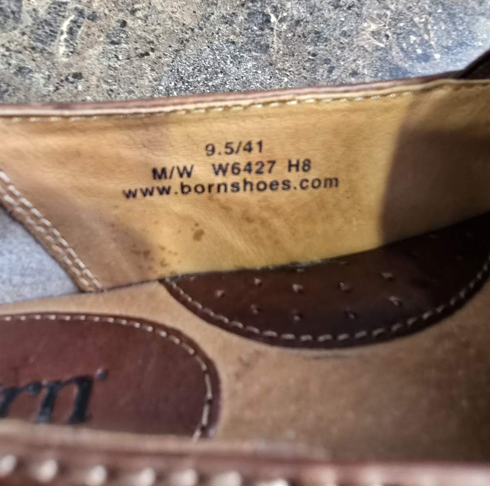 Born Brown Leather Loafers - Picture 2 of 7
